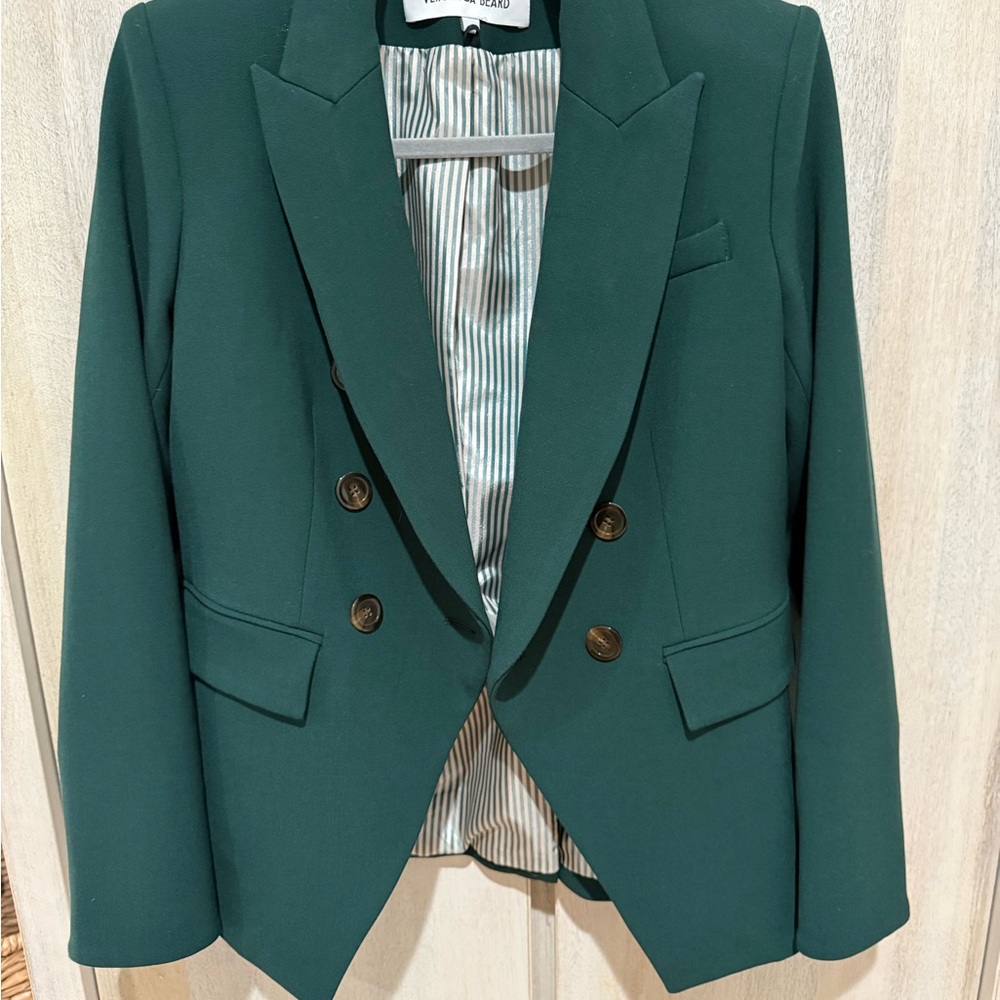 Veronica Beard Forest Green Blazer